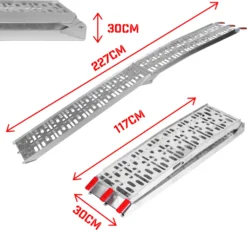 Jago® Auffahrrampe 340kg Pro Rampe - 1er Oder 2er, Aluminium, Klappbar, Antirutsch, Faltbare - Auto Motorrad Verladerampe, Auffahrschiene -Volkswagen || AL-KO Verkaufsgeschäft 02150d3c368b66dea7537380774b7308