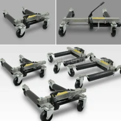 Bituxx 4 PKW Rangierhilfen Inkl. Wagenheber, MS-15323