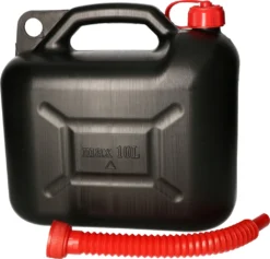 KOTARBAU® Benzinkanister Aus Kunststoff Mit Ausgießer Für Alle Kraftstoffarten 10L