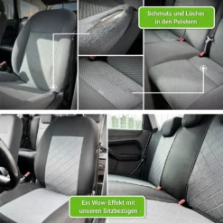 Autositzbezüge 2+3 - Universal Auto Sitzauflagen Set - Dreilagig Auto Sitzbezüge Mit Reißverschluss - Schwarz Schonbezüge Auto - Craft -Volkswagen || AL-KO Verkaufsgeschäft 0ef7553a31285fd58034d9ead48d0210