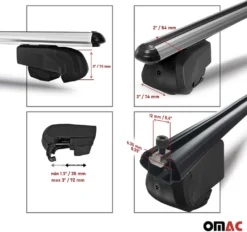 OMAC Dachträger Grundträger Für Mercedes C Klasse S205 2014-2021 Alu Silber 2 Tlg -Volkswagen || AL-KO Verkaufsgeschäft 10ac21213de1b11b7796886e62667448