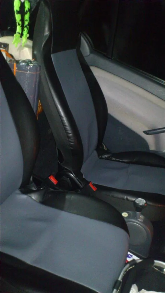 1+1 Vordere Sitzbezüge Schonbezüge Grau Aus Hochwertig Kunstleder Neu Passgenau 4 1+1 Vordere Sitzbezüge Schonbezüge Grau Aus Hochwertig Kunstleder Neu Passgenau – Bild 2