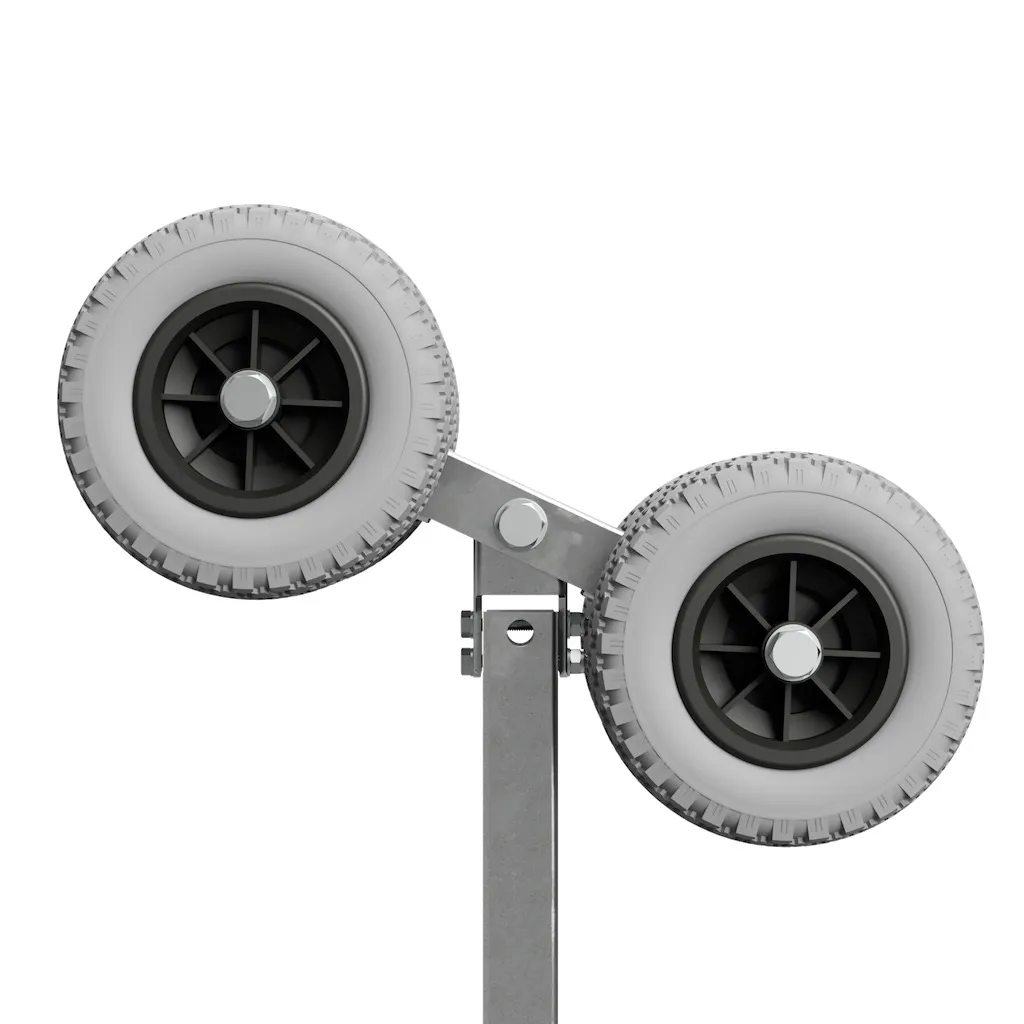 4er Slipwagen, Sliprollen, Sliphilfe, Bootstrailer, PolyurethanReifen, SUPROD RKSPUR-4, Ø200, Grau/schwarz 5 4er Slipwagen, Sliprollen, Sliphilfe, Bootstrailer, PolyurethanReifen, SUPROD RKSPUR-4, Ø200, Grau/schwarz – Bild 3