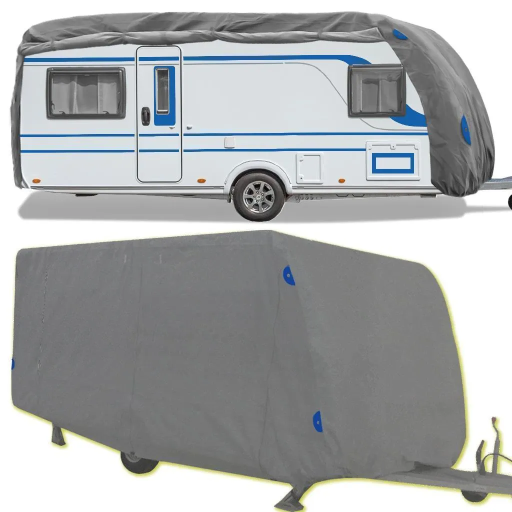 Schutzhülle Für Wohnwagen , Caravan Abdeckung In Der Größe "L" ( Länge X Breite X Höhe ) 610x250x220cm 3 Schutzhülle Für Wohnwagen , Caravan Abdeckung In Der Größe "L" ( Länge X Breite X Höhe ) 610x250x220cm