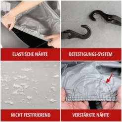 WALSER Abdeckplane Auto All Weather Light, Abdeckplane Wasserdicht, 100% Wetterfeste Auto Abdeckplane, Autoabdeckung Outdoor, Auto Abdeckplane Wasserdicht, Autogarage, Halbgarage PKW L Grau -Volkswagen || AL-KO Verkaufsgeschäft 1cc062854b5c615d79ef19ef0264106f