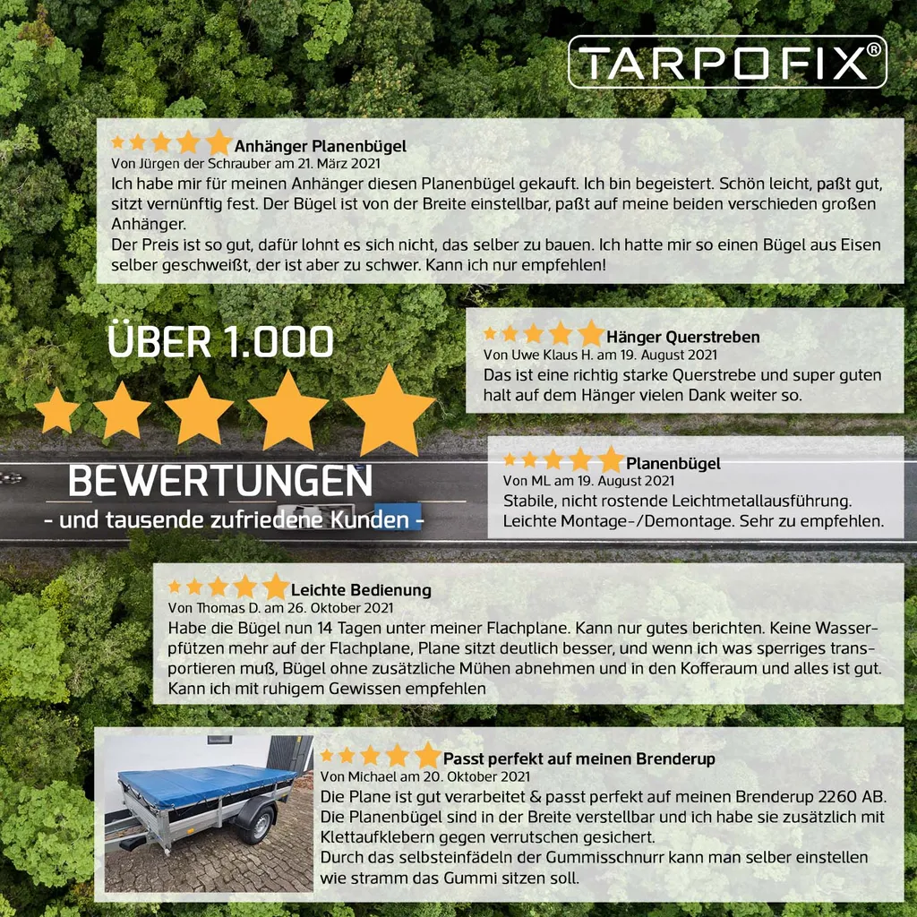 Tarpofix® Anhänger Planenbügel Flachplanenbügel 100-145 Cm (2 Stk.) - Universell Anpassbare Alu Planenstützen Für Anhängerplanen - Planen Spriegel 8 Tarpofix® Anhänger Planenbügel Flachplanenbügel 100-145 Cm (2 Stk.) - Universell Anpassbare Alu Planenstützen Für Anhängerplanen - Planen Spriegel – Bild 6