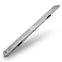 Bituxx Klappbare Stahl Auffahrrampe , 1,8m, Bis 200kg, Silber, MS-16755