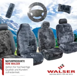 WALSER Auto-Sitzbezug Lammfell Iva, Lammfellbezug Mit Reißverschluss, ZIPP-IT Autoschonbezug Lammfell, PKW-Sitzbezug Lammfell Anthrazit -Volkswagen || AL-KO Verkaufsgeschäft 2674ec1b16a35e5bdd92ec3588a03c4d 1