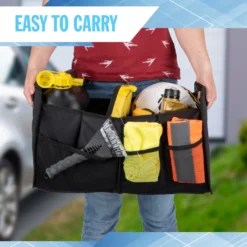 All Ride Kofferraum Organizer - 50 X 32 X 70 CM - 2 Große Fächer Und Einsätze - Organisieren Von Auto Zubehör - Faltbares Design - Schwarz -Volkswagen || AL-KO Verkaufsgeschäft 281fb25c1ebe706b5386d705937694a4