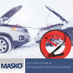 MASKO® Starthilfekabel Überbrückungskabel Für Benzin- Und Dieselmotoren, 6/12/24 Volt. Auto Motorrad Starterkabel Aus Kupfer Inkl. Handschuhe Und Tragetasche (25mm² 1200A / 30mm² 1500A), Größe:6m / 1500amp -Volkswagen || AL-KO Verkaufsgeschäft 2838e3d80b810c08613edb1af1dce10f