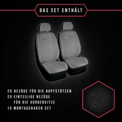 Autositzbezüge Universal Schonbezüge Sitzauflage PKW Schonbezug 1+1 Vorne Grau -Volkswagen || AL-KO Verkaufsgeschäft 2f59a9d7e3769232b11b776f439cfd0a