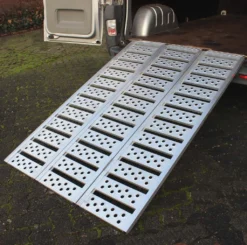 TrutzHolm® Alu Auffahrrampe 175cm Rampe 3 Fach Faltbar 1020 Kg Verladerampe Dreifachrampe Breitrampe Motorradrampe
