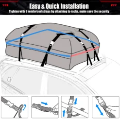 Faltbare Dachboxen Dachkoffer Mit Aufbewahrungstasche, Gepäckbox Dachgepäckträger Wasserdicht Soft Dachtasche Aufbewahrungsbox Für Reisen Und Gepäcktransport, Auto, Van, SUV -Volkswagen || AL-KO Verkaufsgeschäft 3026bf18ee610b0fe44306addf5b14a6