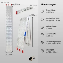 Alu Auffahrrampe Rampe 340 Kg Klappbar Motorradrampe Verladerampe -Volkswagen || AL-KO Verkaufsgeschäft 316f061146325ca19c9b3db9aa5795c0