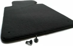 Fußmatte Passend Für BMW 5er E39 (Fahrermatte Einzeln) Velours Automatte Fahrerseite Matte Schwarz