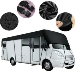 Wohnwagen Dachschutzplane Plane Dachplane Dachschutz Caravan Schutzhülle Abdeckplane Reisemobil Schutzdach, 650x300cm