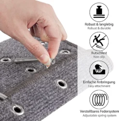 ONVAYA® Wohnmobil Fußmatte Für Trittstufe | Grau | Rutschfeste Wohnwagen-Fußmatte | Wohnmobil Zubehör | Größenverstellbar | Robustes Material | Einfache Reinigung -Volkswagen || AL-KO Verkaufsgeschäft 32b825688fd1272ceb9eeb7dc09c6571