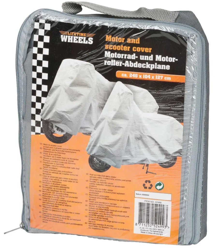 SIDCO Abdeckplane Motorrad XL Roller Ganzgarage Motorradplane Schutzhülle 246x104x127 4 SIDCO Abdeckplane Motorrad XL Roller Ganzgarage Motorradplane Schutzhülle 246x104x127 – Bild 2