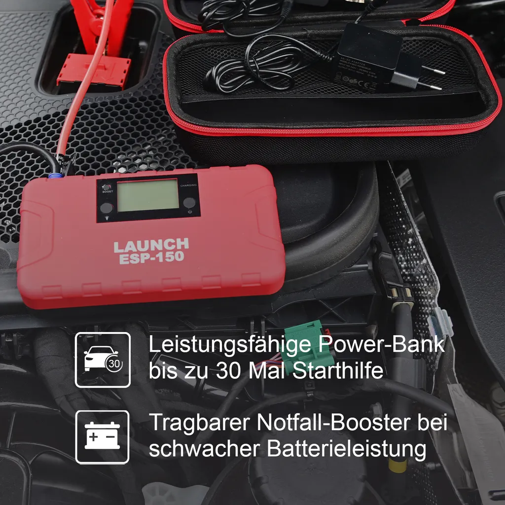 LAUNCH ESP-150 Starthilfegerät Auto Starter 500A 15.000mAh Starthilfe Powerbank 7 LAUNCH ESP-150 Starthilfegerät Auto Starter 500A 15.000mAh Starthilfe Powerbank – Bild 5