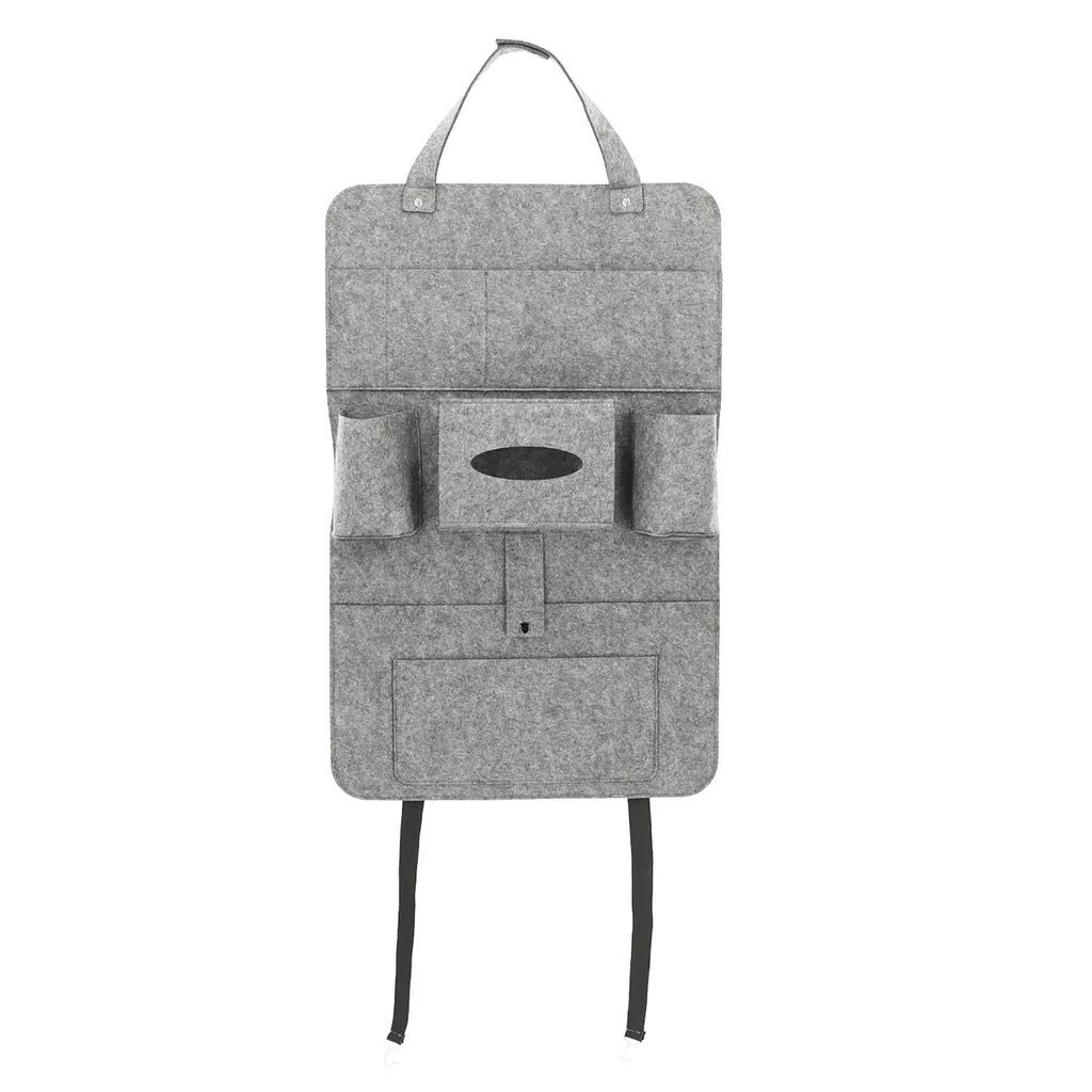 2 Stück Autositz Organizer Filz Hellgrau 4 2 Stück Autositz Organizer Filz Hellgrau – Bild 2