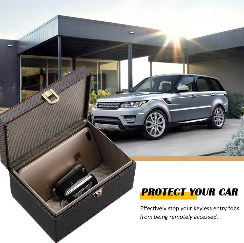 Keyless Go Schutz Autoschlüssel Box, RFID Signal Blocker Box Für Autoschlüssel Funkschlüssel Abschirmung Diestahlschutz Faraday Box Mit Schlüsseltasche Strahlungsschutz 6 Keyless Go Schutz Autoschlüssel Box, RFID Signal Blocker Box Für Autoschlüssel Funkschlüssel Abschirmung Diestahlschutz Faraday Box Mit Schlüsseltasche Strahlungsschutz – Bild 4