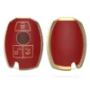 Kwmobile Autoschlüssel Hülle Kompatibel Mit Mercedes Benz 3-Tasten Autoschlüssel - Schlüsselhülle Silikon Cover - Rot Gold -Volkswagen || AL-KO Verkaufsgeschäft 3dfce968882470e9d2e4d47b691f152e