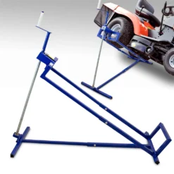 Bituxx Wagenheber Für Rasentraktoren Max 250kg, 40° Neigung, 100cm Breite, Blau MS-15811