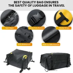 Dachboxen, 15 Kubikfuß Wasserdichtes Dachgepäck, Dachgepäcktransporttasche, Passend Für Alle Fahrzeuge Mit Gepäckträger, Inklusive 4 Verstärkungsgurte -Volkswagen || AL-KO Verkaufsgeschäft 3f984ef21830c1227752125510e9f325