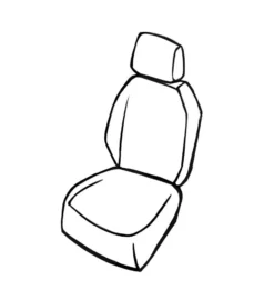 WALSER Passform Auto-Sitzbezug, Transporter-Schonbezug Stoff Kompatibel Mit VW Caddy, Einzelsitz Vorne -Volkswagen || AL-KO Verkaufsgeschäft 4054b1ee55dae133ad60454977fbf9c8