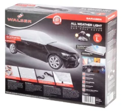 WALSER Abdeckplane Auto All Weather Light, Abdeckplane Wasserdicht, 100% Wetterfeste Auto Abdeckplane, Autoabdeckung Outdoor, Auto Abdeckplane Wasserdicht, Autogarage, Halbgarage PKW L Grau -Volkswagen || AL-KO Verkaufsgeschäft 45caf4b1811fa050a1eb04ff654c709f