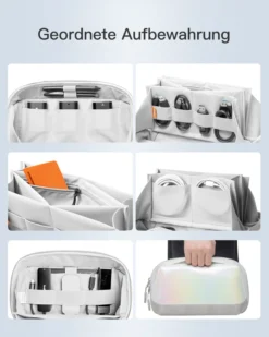 Inateck Elektronik Case, Spritzwassergeschützte Zubehörtasche, Gadget Organizer Tasche, USB Kabel Organizer, Reisefreundlich, Weiß -Volkswagen || AL-KO Verkaufsgeschäft 48a9a0886f101e8bd55ade0ea463bc89