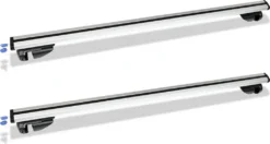 EINFEBEN Relingträger Universal L124 Dachträger Einstellbare Breite 150kg Alu Abschließbar Grundträger Auto Mit Schlüssel