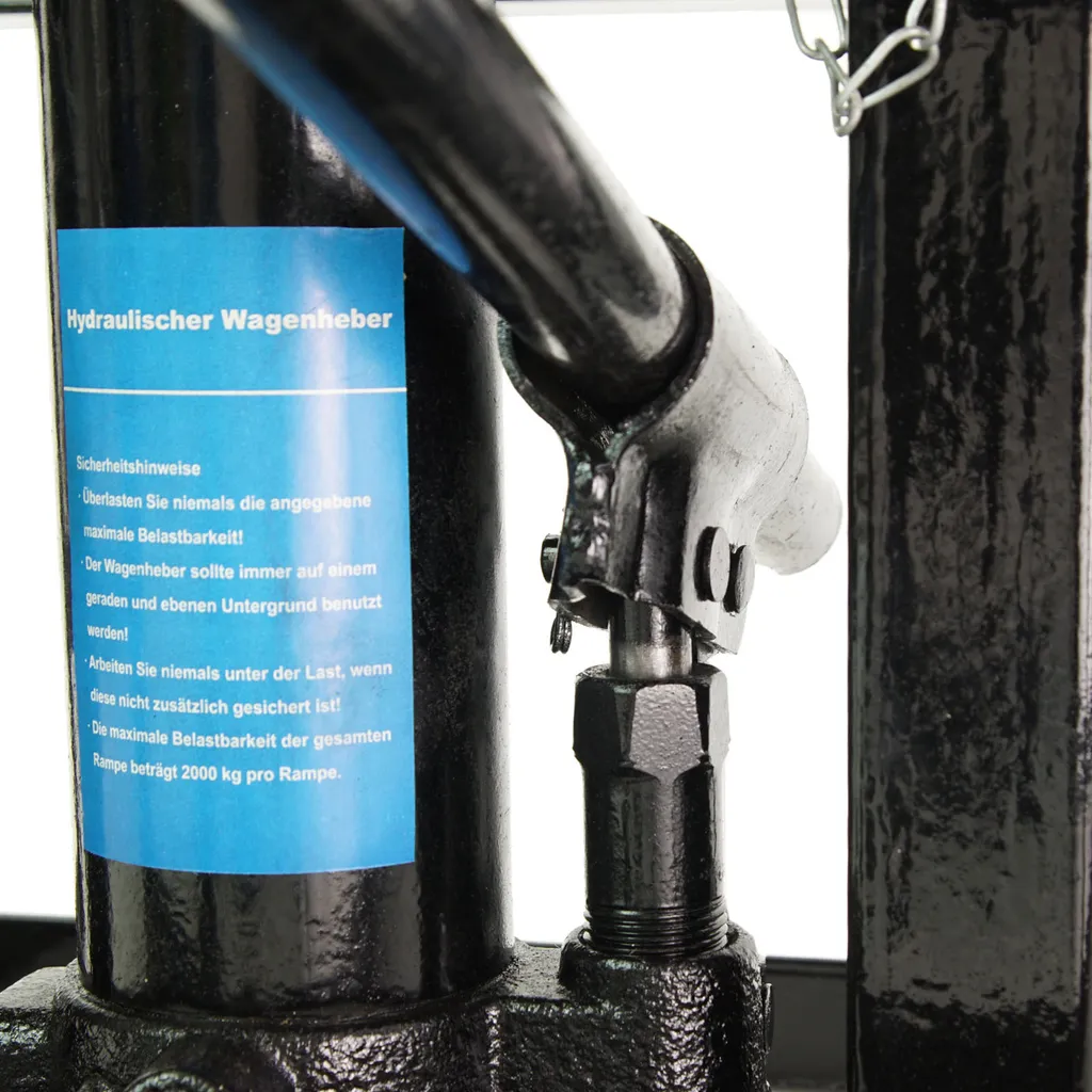 2x Hydraulischer Auffahrbock Auffahrrampe Pkw KfZ Wagenheber Höhenverstellbar 10 2x Hydraulischer Auffahrbock Auffahrrampe Pkw KfZ Wagenheber Höhenverstellbar – Bild 8