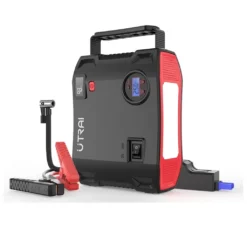 UTRAI 150PSI 2000A Luftpumpe Akku Kompressor Für Fahrrad Autobatterie Starthilfe LED Reifenfüller