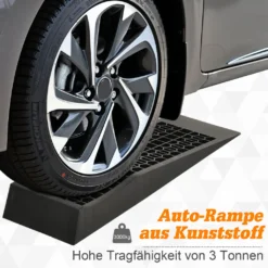 HOMCOM 2 Auffahrrampe, Schwellenrampe, Bordsteinrampe, Gummirampen, PP, Schwarz, 70 X 20 X 8 Cm -Volkswagen || AL-KO Verkaufsgeschäft 4bd9e86f44b6e5bbb15bed6ffb36145d