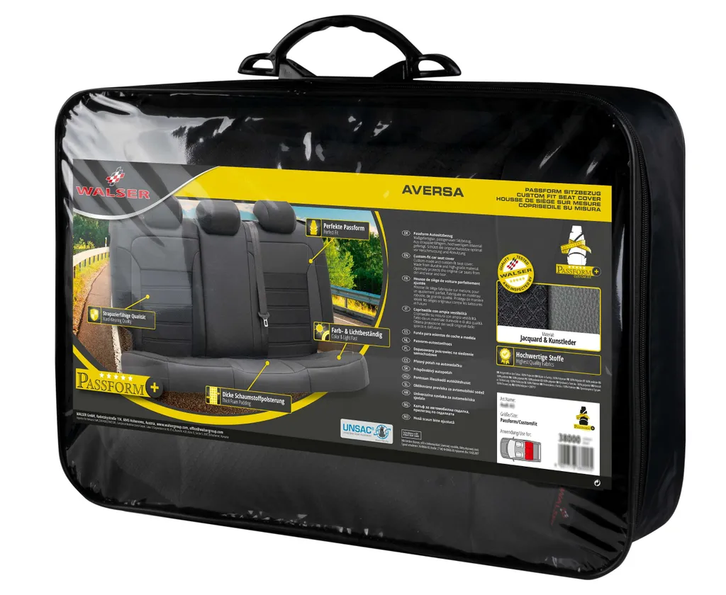 WALSER Passform-Sitzbezug Aversa, Schonbezug Kompatibel Mit Dacia Duster 10/2017-Heute, 1 Rücksitzbankbezug Normalsitze 10 WALSER Passform-Sitzbezug Aversa, Schonbezug Kompatibel Mit Dacia Duster 10/2017-Heute, 1 Rücksitzbankbezug Normalsitze – Bild 8
