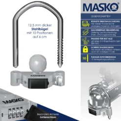 MASKO® Anhängerschloss Zahlenschloss Mit 4 Stellig Code Für Gängige Anhängerkupplung Anhängerkugelsperrkupplung Einfache Montage Diebstahlschutz Wohnwagen Anhänger Abschleppsperre Stahlbügel, Farbe:Grau 12 MASKO® Anhängerschloss Zahlenschloss Mit 4 Stellig Code Für Gängige Anhängerkupplung Anhängerkugelsperrkupplung Einfache Montage Diebstahlschutz Wohnwagen Anhänger Abschleppsperre Stahlbügel, Farbe:Grau -Volkswagen || AL-KO Verkaufsgeschäft 4da559405a657582f849e0faf75f7254