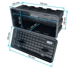Daken J040 + Inkl. Vertikaler Halter VH401, Werkzeugkasten, Stauboxen, Staukasten LKW, Unterflurbox, 750 X 350 X 300 Mm, Ca. 40 Liter -Volkswagen || AL-KO Verkaufsgeschäft 4f85f8529eccead2ed7afb144e24bc6a