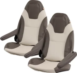 Maß Sitzbezüge | Fiat Ducato X290 | Ab Bj 2015 | Beige/Taupe | Kunstleder | 6tlg