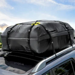 Dachboxen, 15 Kubikfuß Wasserdichtes Dachgepäck, Dachgepäcktransporttasche, Passend Für Alle Fahrzeuge Mit Gepäckträger, Inklusive 4 Verstärkungsgurte