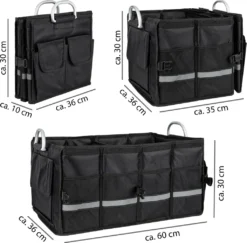 ONVAYA® Kofferraumtasche Schwarz | Auto Organizer Mit Ca 55 Litern Fassungsvermögen | Autotasche | Kofferraumbox Mit Taschen -Volkswagen || AL-KO Verkaufsgeschäft 5488769269d6844a72e89a76e64436d0