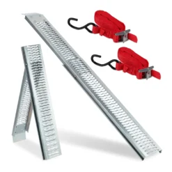 Relaxdays Klappbare Auffahrrampe 2er Set