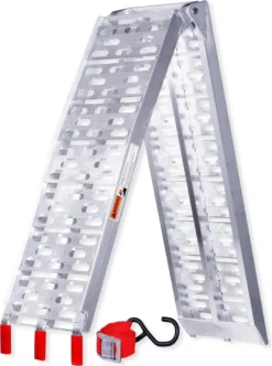 Lospitch ALU Auffahrrampe Verladerampe Verladeschiene Klappbar Motorrad Auto Rampe 1x Bis 340kg