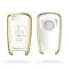 Kwmobile Autoschlüssel Hülle Kompatibel Mit Opel 3-Tasten Klapp Autoschlüssel - Schlüsselhülle Silikon Cover - Weiß Gold -Volkswagen || AL-KO Verkaufsgeschäft 57e3d5db1d67f2c3a45f764617f4cece