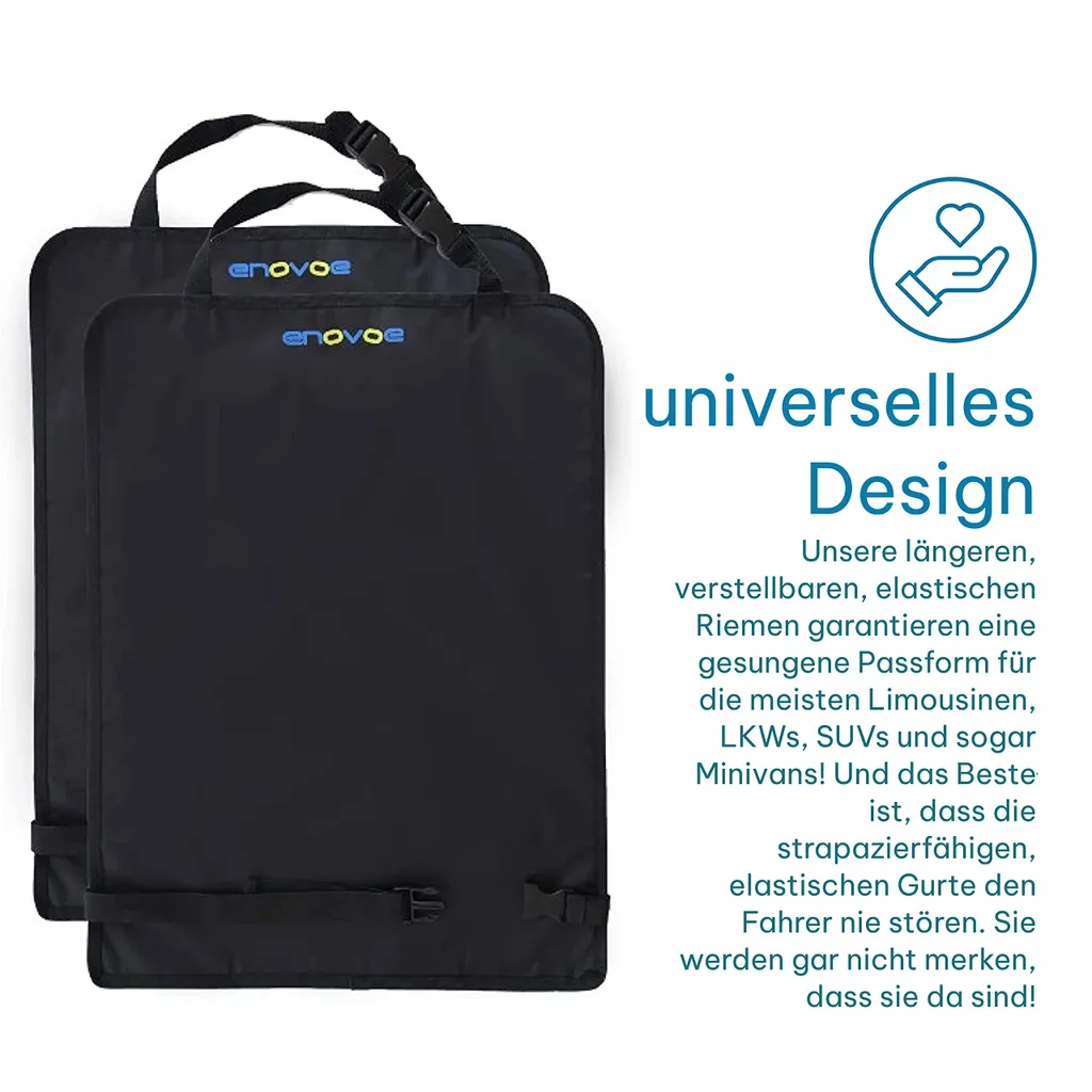 Enovoe Rücksitzschutz Für Kinder – 2er-Pack – Auto-Trittmatten In – Wasserdichter Schutz Für Polster Vor Schmutz – Autositzschutz Rückseite Des Fahrersitzes 7 Enovoe Rücksitzschutz Für Kinder – 2er-Pack – Auto-Trittmatten In – Wasserdichter Schutz Für Polster Vor Schmutz – Autositzschutz Rückseite Des Fahrersitzes – Bild 5