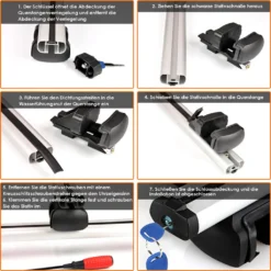 EINFEBEN Relingträger Universal L124 Dachträger Einstellbare Breite 150kg Alu Abschließbar Grundträger Auto Mit Schlüssel 15 EINFEBEN Relingträger Universal L124 Dachträger Einstellbare Breite 150kg Alu Abschließbar Grundträger Auto Mit Schlüssel -Volkswagen || AL-KO Verkaufsgeschäft 58fd804f58cd0e342b84caab7a9eb7e8