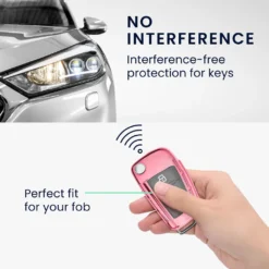 Kwmobile Autoschlüssel Hülle Kompatibel Mit Audi 3-Tasten Klappschlüssel - TPU Schutzhülle Schlüsselhülle Cover Schneekugel Sterne Pink Metallic Pink -Volkswagen || AL-KO Verkaufsgeschäft 5a0c67f6d69978393ea97e89c2bbb2b7