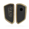 Kwmobile Autoschlüssel Hülle Kompatibel Mit VW Golf 8 3-Tasten Autoschlüssel - Schlüsselhülle Silikon Cover - Schwarz Gold -Volkswagen || AL-KO Verkaufsgeschäft 5bb2ddef3d246803067b84e7d93959bb