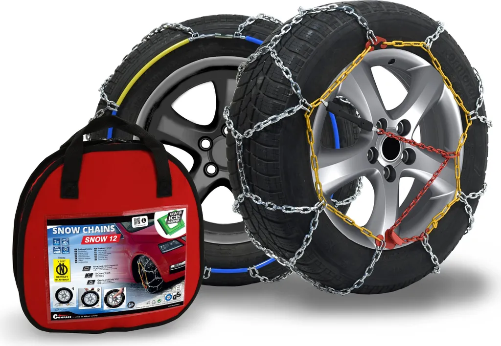 Compass Schneeketten SNOW 12mm Für Reifen 225/45 R18 ÖNORM, (100) 1 Paar, Extra Stark 3 Compass Schneeketten SNOW 12mm Für Reifen 225/45 R18 ÖNORM, (100) 1 Paar, Extra Stark