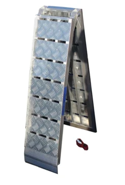 1x TrutzHolm® Alu Auffahrrampe Heavy Duty 680 Kg Klappbar 228 Cm Motorradrampe